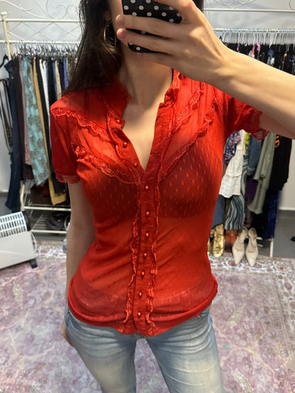 Vintage 00s sheer shirt