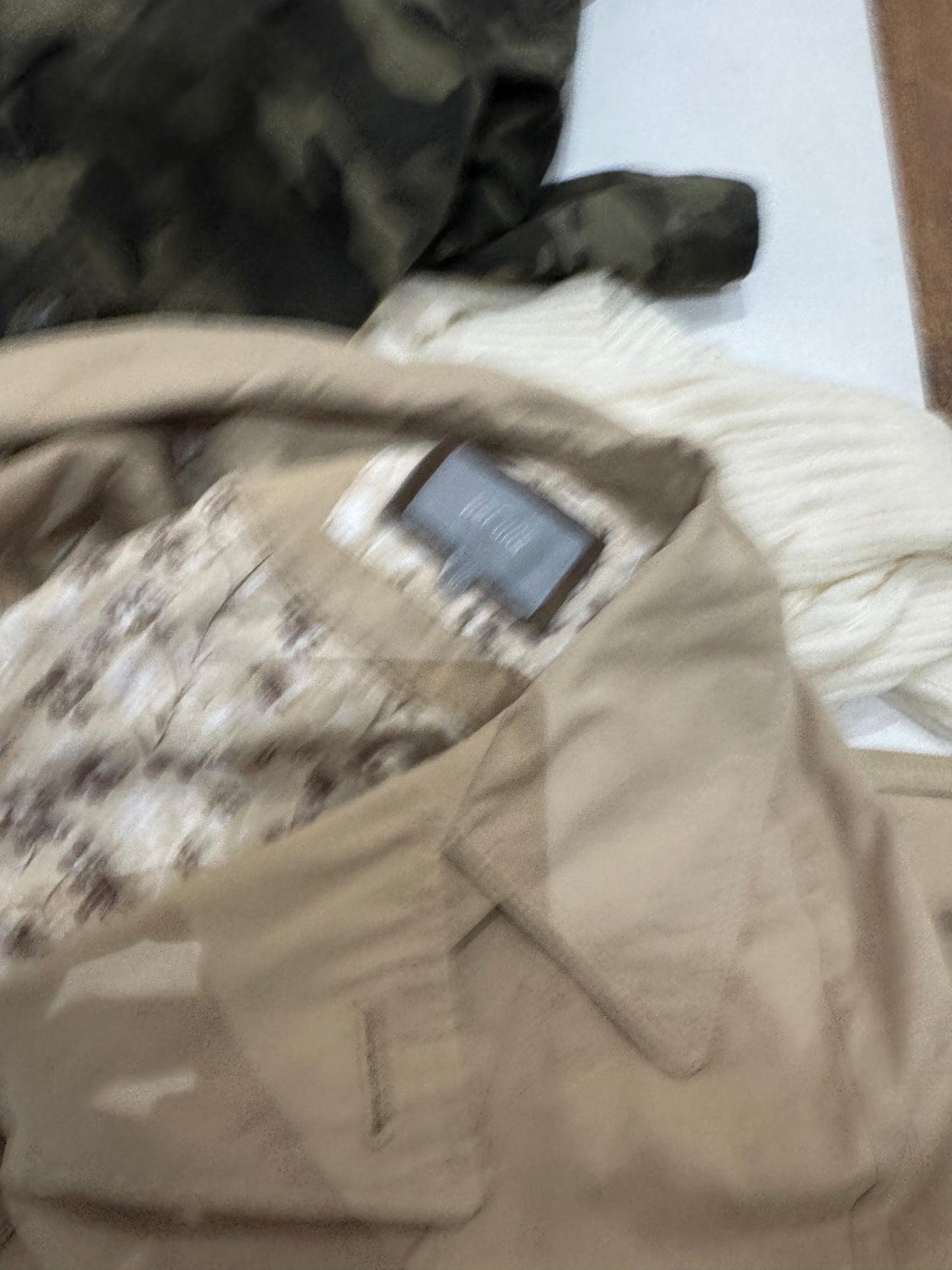 Vintage per Una button up trench coat