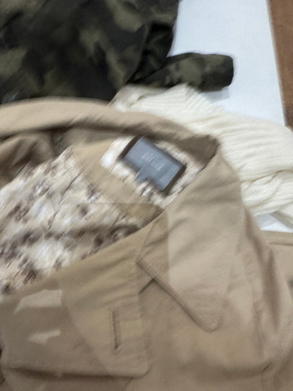 Vintage per Una button up trench coat