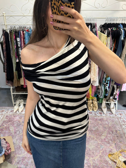 Vintage 00’s stripe 3 way wear top