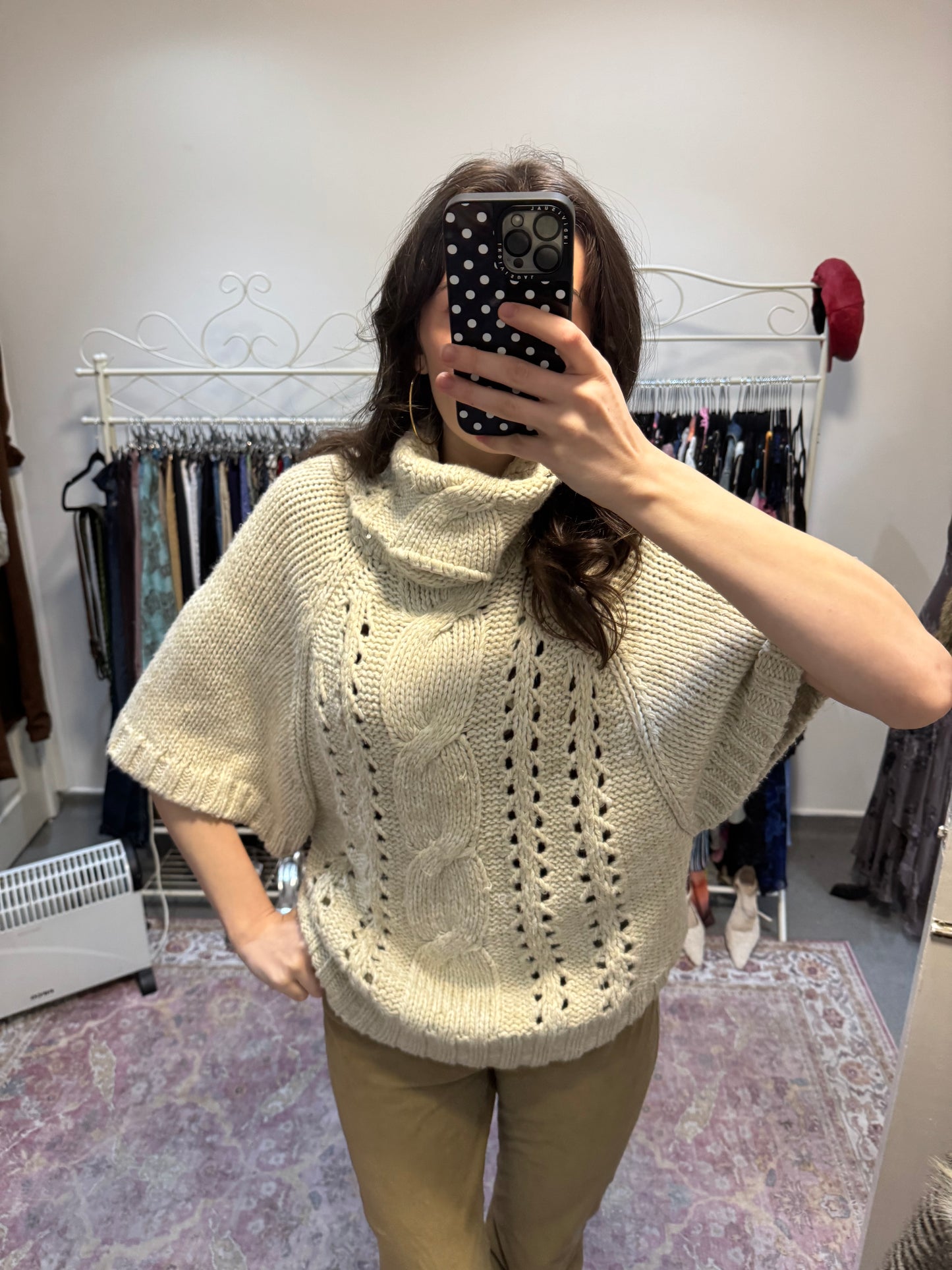 Vintage knitted turtle neck sweater