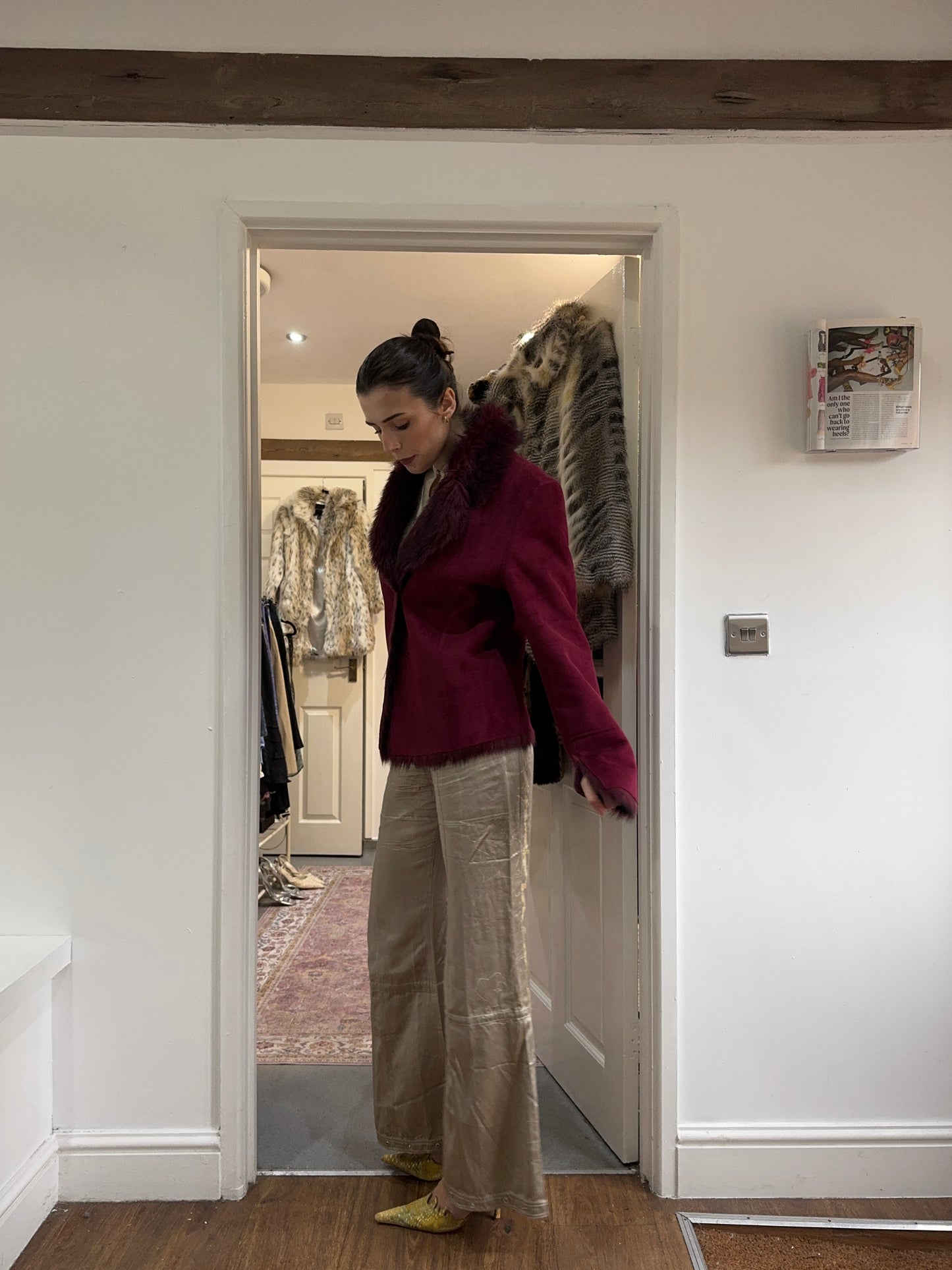 Vintage 00’s burgundy coat