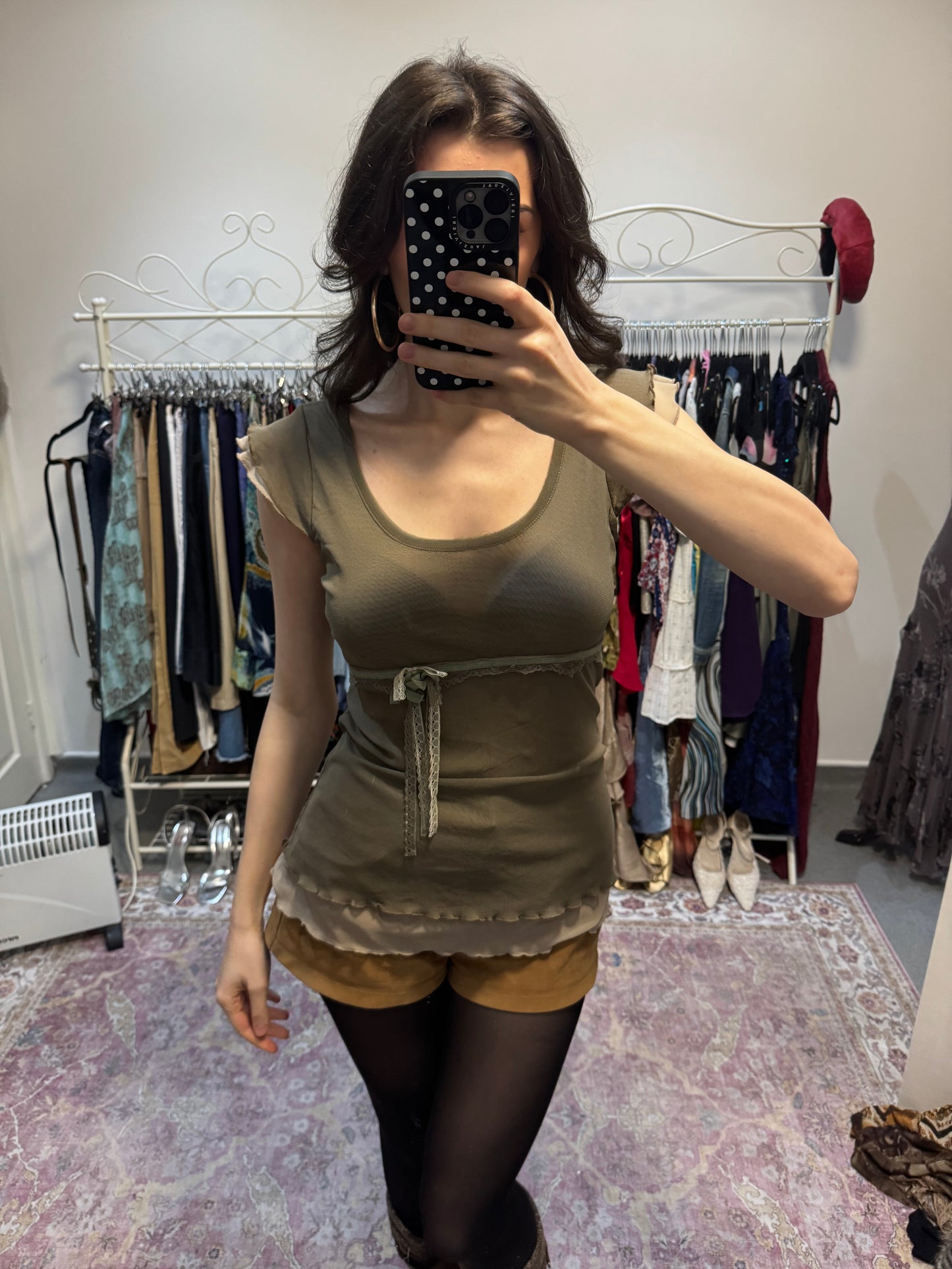Vintage 00’s ruffle layered top