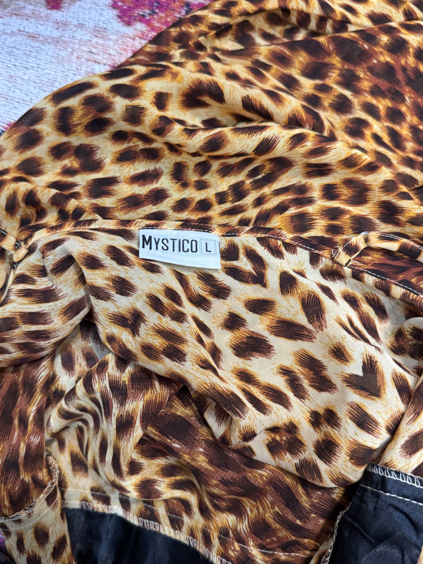 Vintage 00’s leopard print slip mini dress