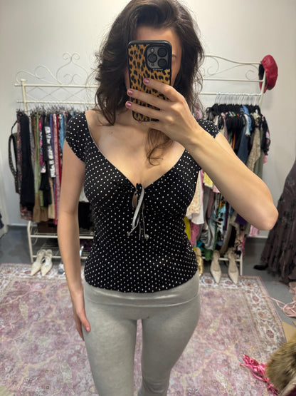 Vintage hell bunny polka dot top
