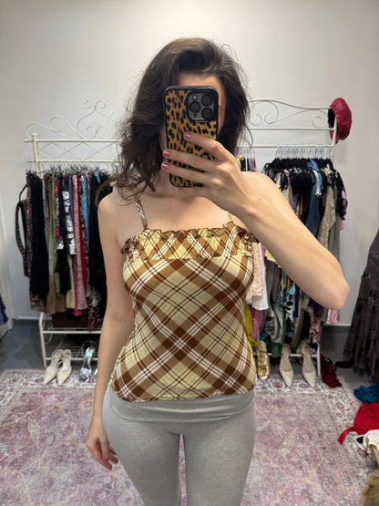 Vintage 00’s checkered top