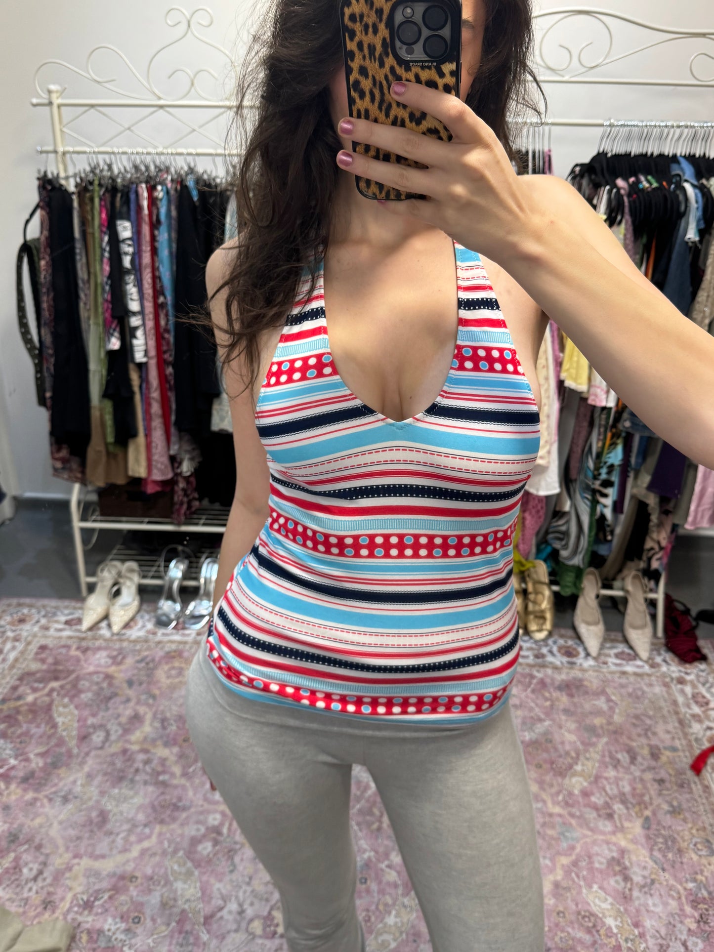 Vintage 00’s striped halter