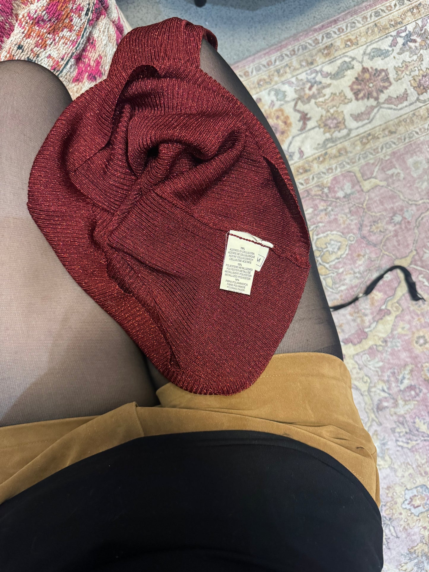Vintage 00’s sparkly roll neck top