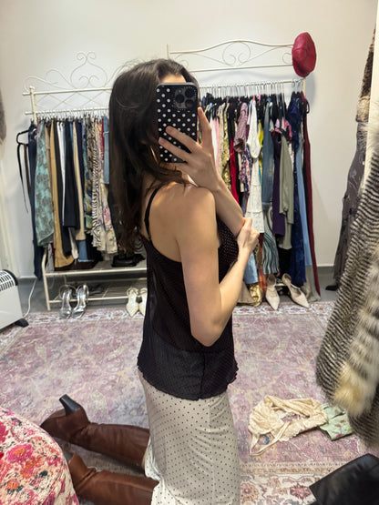 Vintage 00’s polka dot bow detailed camisole