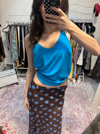 Vintage papaya blue camisole