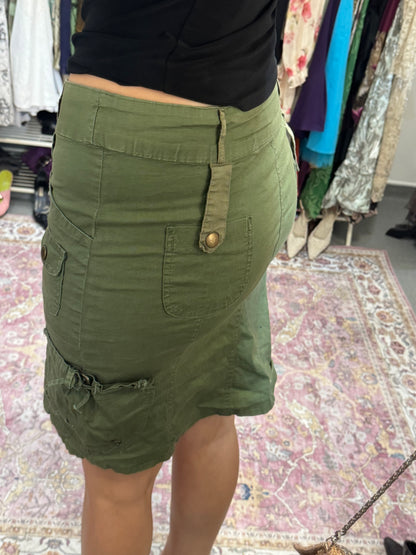 Vintage 00’s utility pocket detailed midi skirt