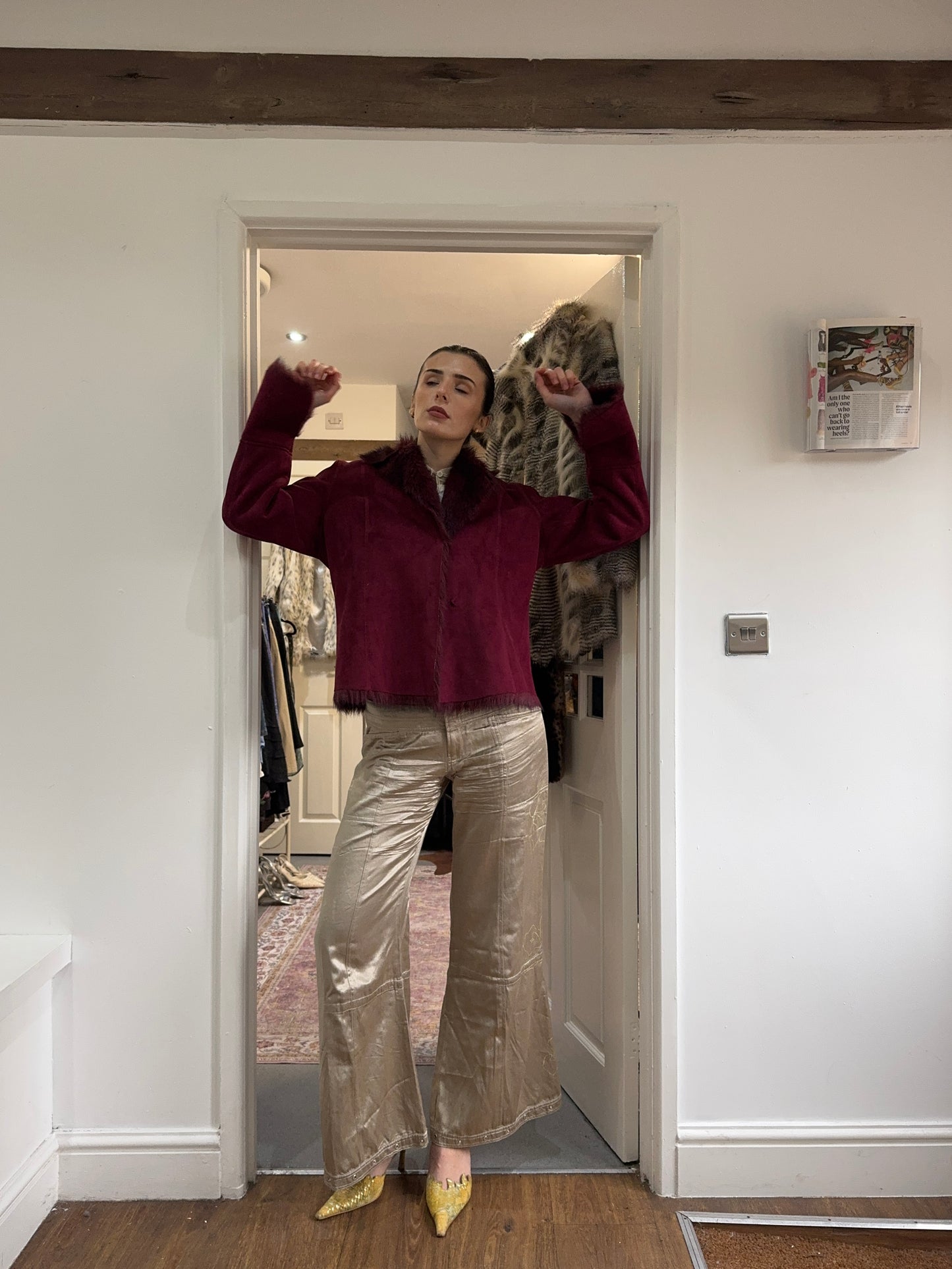 Vintage 00’s burgundy coat